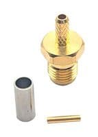 BU-1420303011 - MUELLER ELECTRIC - BU-1420303011 - RF / Coaxial Connector, SMA Coaxial, Straight Jack, Crimp, 50 ohm, Beryllium Copper