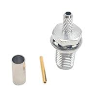 BU-1420303416 - MUELLER ELECTRIC - BU-1420303416 - RF / Coaxial Connector, SMA Coaxial, Straight Jack, Crimp, 50 ohm, Beryllium Copper