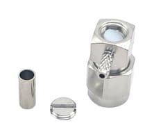BU-1420402106 - MUELLER ELECTRIC - BU-1420402106 - RF / Coaxial Connector, SMA Coaxial, Right Angle Plug, Solder, 50 ohm, Brass