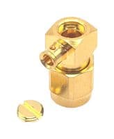 BU-1420693101 - MUELLER ELECTRIC - BU-1420693101 - RF / Coaxial Connector, SMA Coaxial, Right Angle Plug, Solder, 50 ohm, Brass