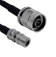 ASMQM1000ZG058L11 - SIRETTA - ASMQM1000ZG058L11 - RF / Coaxial Cable Assembly, Low Loss, 6GHz Frequency, 32.8 ft, 10 m, SLL200, QMA-Male, TNC Plug