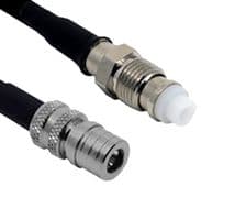 ASMQM1000F058L11 - SIRETTA - ASMQM1000F058L11 - RF / Coaxial Cable Assembly, Low Loss, 6GHz Frequency, 32.8 ft, 10 m, SLL200, QMA-Male, FME Socket