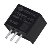 P7803B-500 - CUI - P7803B-500 - DC/DC Converter, SIP-3, ITE, 1 Output, 1.65 W, 3.3 V, 500 mA, P78B-500 Series