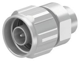 11_N-50-0-150/033_-E - HUBER+SUHNER - 11_N-50-0-150/033_-E - RF / Coaxial Connector, N Coaxial, Straight Plug, Crimp, 50 ohm, Brass, Beryllium Copper
