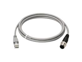 OPT1-M12C-4MDR-200 - ADVANTECH - OPT1-M12C-4MDR-200 - Sensor Cable, D Coded, CAT5e, SFTP, M12 Plug, RJ45 Plug, 4 Positions, 2 m, 6.6 ft