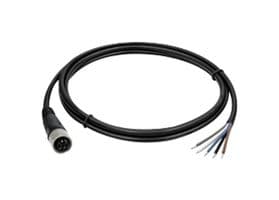 OPT1-M12C-5FL-200 - ADVANTECH - OPT1-M12C-5FL-200 - Sensor Cable, L Coded, M12 Receptacle, Free End, 4P + FE Positions, 2 m, 6.6 ft