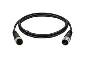 OPT1-M12C-5MLF-200 - ADVANTECH - OPT1-M12C-5MLF-200 - Sensor Cable, L Coded, M12 Receptacle, M12 Plug, 4P + FE Positions, 2 m, 6.6 ft