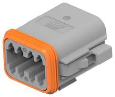 DT06-08SA-C015 - DEUTSCH - TE CONNECTIVITY - DT06-08SA-C015 - Automotive Connector Housing, DT Series, Plug, Receptacle, 8 Ways