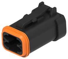DT06-4S-CE05 - DEUTSCH - TE CONNECTIVITY - DT06-4S-CE05 - Automotive Connector Housing, DT Series, Plug, Receptacle, 4 Ways