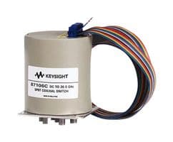 87106C/-024/-161/-SMA - KEYSIGHT TECHNOLOGIES - 87106C/-024/-161/-SMA - Coaxial Switch, SP6T, SMA Female, 0.6975 dB Insertion Loss, 65 dB Isolation, 26.5 GHz, 87106 Series