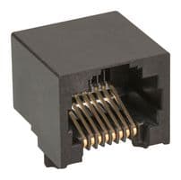 44380-0001 - MOLEX - 44380-0001 - Modular Connector, RJ45 Jack, 1 x 1 (Port), 8P8C, Cat3, Panel Mount, Through Hole Mount
