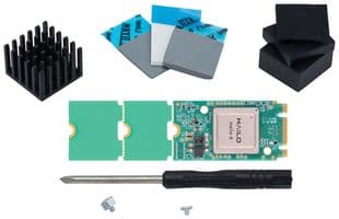 HM218B1C2ZAE - HAILO TECHNOLOGIES LTD - HM218B1C2ZAE - Hailo 8 AI Starter Kit, M.2 Key B+M 2280, PCIe Gen3x2, 2.5W, 26 TOPS, -40 °C to 85 °C