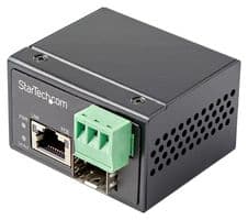 IMC1GSFP30W - STARTECH - IMC1GSFP30W - Converter, Singlemode/Multimode SFP Fiber to RJ45 Ethernet, PoE+, 30W, IP30, -40 to 75 °C