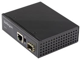 IMC1GSFP60W - STARTECH - IMC1GSFP60W - Converter, Singlemode/Multimode SFP Fiber to RJ45 Ethernet, PoE+, 60W, IP30, -40 to 75 °C