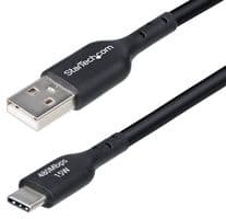 USB2AC4MBKE - STARTECH - USB2AC4MBKE - USB Cable, Type A Plug to Type C Plug, 4 m, 13.1 ft, USB 2.0, Black