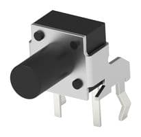 1-1825027-1 - TE CONNECTIVITY - 1-1825027-1 - Tactile Switch, SPST-NO, FSMRAJ Series, Side Actuated, Through Hole, Right Angle, Round Button