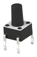1-1825910-4 - TE CONNECTIVITY - 1-1825910-4 - Tactile Switch, SPST-NO, FSMJ Series, Top Actuated, Through Hole, Round Button, 1.6 N