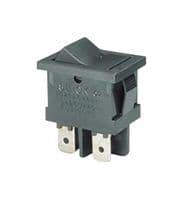 SL10K2-5-Z - NIDEC COMPONENTS - SL10K2-5-Z - Rocker Switch, On-Off, DPST, Non Illuminated, Panel Mount, Black, SL10K Series