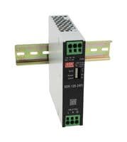 XDR-120-48PI - MEAN WELL - XDR-120-48PI - AC/DC DIN Rail Power Supply (PSU), Push-In, ITE, Industrial & Laboratory Equipment, 1 Output, 120 W