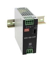 XDR-480-48PI - MEAN WELL - XDR-480-48PI - AC/DC DIN Rail Power Supply (PSU), Push-In, ITE, Industrial & Laboratory Equipment, 1 Output, 480 W