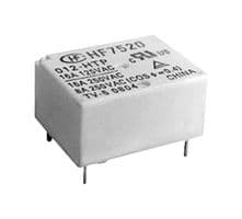 HF7520/012-HSTP - HONGFA - HF7520/012-HSTP - Power Relay, Plastic Sealed, SPST-NO, 12 VDC, 16 A, HF7520 Series, Through Hole, Non Latching
