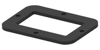 DRC24-GKT - DEUTSCH - TE CONNECTIVITY - DRC24-GKT - Connector Accessory, Closed Cell Sponge, 24Pos, Black, Gasket