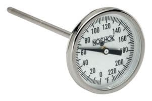 20-110-025-0/200-F/C - NOSHOK - 20-110-025-0/200-F/C - GAUGE, 0 TO 200 DEG F/C, 63.5MM STEM