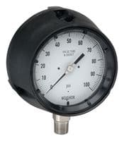 45-740-10-INH2O - NOSHOK - 45-740-10-INH2O - Pressure Gauge, Dry, Bottom Connection, 10 Inch-H2O, 1/2" NPT, 4-1/2" Gauge, 316 Stainless Steel
