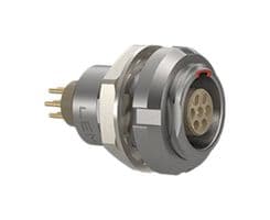 ECG.1B.304.CLN - LEMO - ECG.1B.304.CLN - Circular Connector, Standard Circular Connector, 1B Series, Panel Mount Receptacle, 4 Contacts