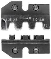 97 49 15 - KNIPEX - 97 49 15 - Crimp Tool Die, 2 Profile, 16-10AWG, 17-10AWG Lug & Non-Insulated Open Plug Type Connectors