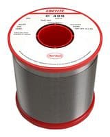 C 400 60EN 5C 0.9MM S 500G - MULTICORE / LOCTITE - C 400 60EN 5C 0.9MM S 500G - Solder Wire, Crystal 400, 0.91mm Diameter, 183°C to 188°C, 500g