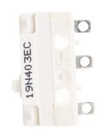 19N403 - ITW SWITCHES - 19N403 - Microswitch, Snap Action, Plunger, SPDT, Solder, 5 A, 28 V