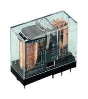 G2R-2 AC12 BY OMI - OMRON ELECTRONIC COMPONENTS - G2R-2 AC12 BY OMI - Power Relay, DPDT, 12 VAC, 5 A, G2R Series, Through Hole, Non Latching