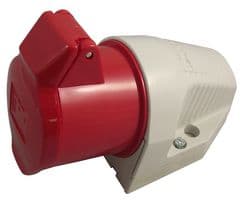 130406 - WALTHER - 130406 - Pin & Sleeve Connector, 32 A, 400 V, Panel Mount, Outlet, 3P+E, Red