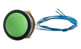 49-59113 - ITW SWITCHES - 49-59113 - Industrial Pushbutton Switch, 49-59W Series, 16.1 mm, SPST-NO-DB, Momentary, Round Domed, Green