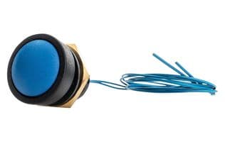 49-59116 - ITW SWITCHES - 49-59116 - Industrial Pushbutton Switch, 49-59 Series, 16.1 mm, SPST-NO-DB, Momentary, Round Domed, Blue