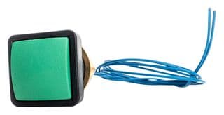 49-59213 - ITW SWITCHES - 49-59213 - Industrial Pushbutton Switch, 49-59 Series, 16.1 mm, SPST-NO-DB, Momentary, Square Domed, Green