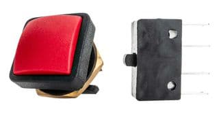 49-59222 - ITW SWITCHES - 49-59222 - Industrial Pushbutton Switch, 49-59 Series, 16 mm, 1NO, Off-On, Red