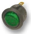 R13112BNAB - BULGIN / PARTNER STOCK - R13112BNAB - Rocker Switch, Off-(On), SPST, Illuminated, Panel Mount, Green, R13 Series