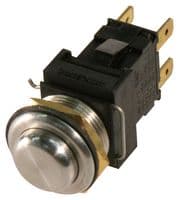 H8350RPAAA - BULGIN / PARTNER STOCK - H8350RPAAA - Vandal Resistant Switch, 8300 Series, 19.2 mm, DPST, On-Off, Round Raised, Natural