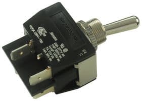 C3950BBAAA - BULGIN / PARTNER STOCK - C3950BBAAA - Toggle Switch, Off-On, DPST, Non Illuminated, 3900 Series, Panel Mount, 16 A
