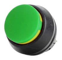 76-9711/439088G - ITW SWITCHES - 76-9711/439088G - Industrial Pushbutton Switch, 76-97 Series, 22.5 mm, SPDT-DB, Momentary, Round, Green, Yellow