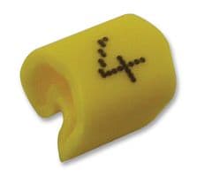 06151435 - RAYCHEM - TE CONNECTIVITY - 06151435 - Wire Marker, Push On Pre Printed, Z, Black, Yellow, 4 mm