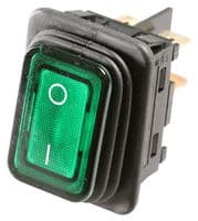1935.3118 - MARQUARDT - 1935.3118 - Rocker Switch, On-Off, DPST-NO, Illuminated, Panel Mount, Green, 1930 Series