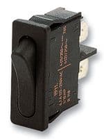 1911.1102 - MARQUARDT - 1911.1102 - Rocker Switch, Off-On, SPST, Non Illuminated, Panel Mount, Black, 1900 Series