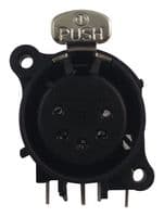 NC5FAH - NEUTRIK - NC5FAH - XLR Connector, 5 Contacts, Socket, PCB Mount, Gold Plated Contacts, Plastic Body, A