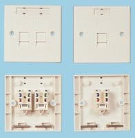 WNC-00010-02 SINGLE - MOLEX - WNC-00010-02 SINGLE - Faceplate, Wallplate, Molex PowerCat Series RJ45 Modular Connectors, 1, Thermoplastic Body