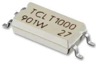 TCLT1007 - VISHAY - TCLT1007 - Optocoupler, Transistor Output, 1 Channel, SOP, 4 Pins, 60 mA, 5 kV, 80 %