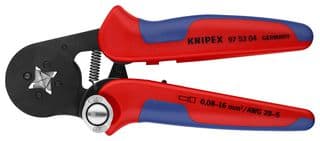 97 53 04 - KNIPEX - 97 53 04 - Crimp Tool, Steel, Hand, 0.08mm² to 16mm² Wire Ferrules