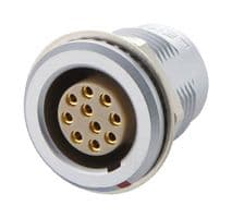 EGG.2B.310.CLL - LEMO - EGG.2B.310.CLL - Circular Connector, Standard Circular Connector, 2B Series, Panel Mount Receptacle, 10 Contacts